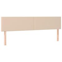 Boxspring met matras en LED kunstleer cappuccinokleur 120x190cm - thumbnail