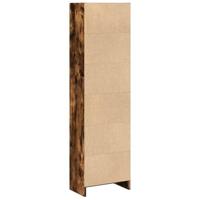 Boekenkast 40x24x143 cm bewerkt hout gerookt eikenkleurig - thumbnail