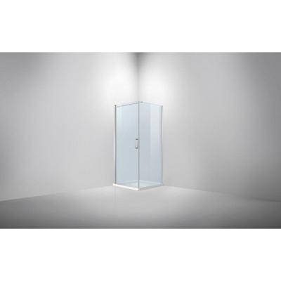Douchecabine Hoek Van Rijn Products 90-92x90-92x200 cm Helder Glas incl stabilisatiestang Chroom