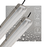 2 PACK - LED&apos;s Light LED TL licht balk met sensor 120 cm - Bewegingssensor en nachtsensor - Waterdicht - 4200 lm - thumbnail
