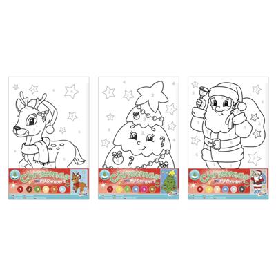 Creative Craft Group Xmas canvas schilderen op nummer - kerstman