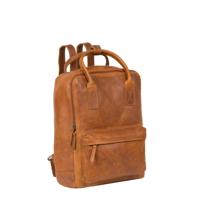 Justified Bags Justified Bags® Nynke Leren Shopper Rugtas Cognac - thumbnail