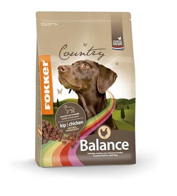 Fokker Country Balance met kip hondenvoer 2 x 13 kg Fokker Country Balance met kip hondenvoer 2 x 13 kg