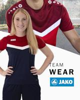 JAKO 6124D T-Shirt Iconic Dames - Marine/Chillrood - 34 - thumbnail