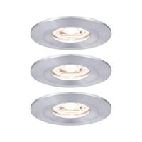 Paulmann 94305 EBL Nova mini Coin LED-inbouwlamp Set van 3 stuks LED LED vast ingebouwd 4 W Aluminium - thumbnail
