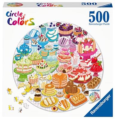 Ravensburger Legpuzzel rond circle of colors desserts pastries, 500st.
