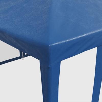 Partytent met 10 mesh zijwanden 6x4 m HDPE blauw - thumbnail