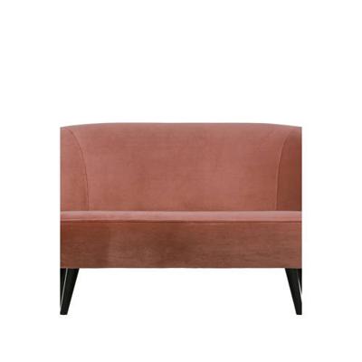 WOOOD Bankje 'Sara' Velvet 110cm, kleur Oudroze WOOOD Bankje 'Sara' Velvet 110cm, kleur Oudroze