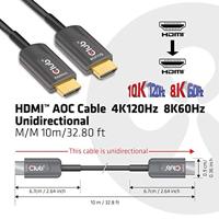 club3D CAC-1376 HDMI-kabel HDMI Aansluitkabel HDMI-A-stekker 10.00 m Zwart - thumbnail