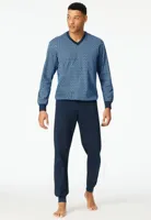 Schiesser Schiesser Heren Pyjama Long blue 181162 48/S - thumbnail