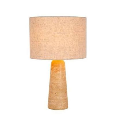 Lucide NIMUE - Tafellamp - Ø 30 cm - 1xE27 - Taupe