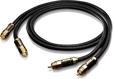 Oehlbach XXL Black Connection Master NF-audio-cinchkabel cinchstekker naar cinchstekker 2 x 0,5 m