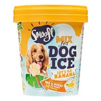 Smoofl Premium Hondensnacks: Ijs voor honden als een snack om af te koelen in de zomer en als een gezonde hond traktatie met verfrissend effect, honden ijs met banaan - thumbnail