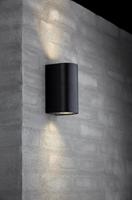 Buitenlamp up down Nordlux &apos;Asbol&apos; gevelverlichting LED wandlamp zwart 2x5W 3000K warm wit - thumbnail