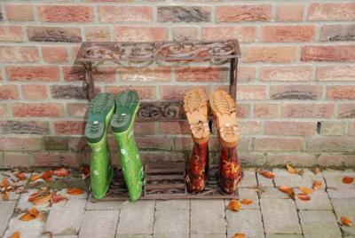 Laarzenrek en schraper - 4 staanders