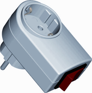 Martin Kaiser 411/kws Tussenstekker Set van 1 stuks 2-polig Kalkwit