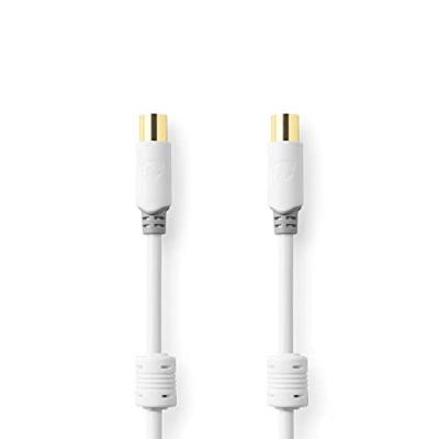 Coaxkabel 100 dB | IEC (coax) male - IEC (coax) female | 2,0 m | Wit