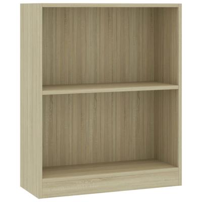 VidaXL Boekenkast 60x24x76 cm bewerkt hout sonoma eikenkleurig VidaXL Boekenkast 60x24x76 cm bewerkt hout sonoma eikenkleurig