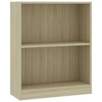 VidaXL Boekenkast 60x24x76 cm bewerkt hout sonoma eikenkleurig - thumbnail