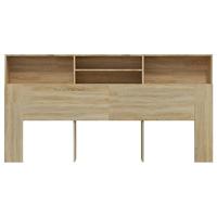 Hoofdbordkast 200x19x103,5 cm sonoma eikenkleurig - thumbnail