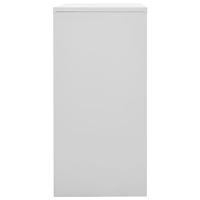 Lockerkast 90x45x92,5 cm staal lichtgrijs en groen - thumbnail