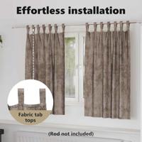 VidaXL Velvet gordijnen 2 pcs cappuccino 140 x 140 cm fluweel - thumbnail