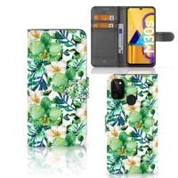 Samsung Galaxy M21 | M30s Hoesje Orchidee Groen - thumbnail