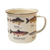 Gift Republic Multi Fish - Emaille Mok - thumbnail