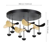 Stars of Light Design plafondlampDracera zwart met goud - 390411 - thumbnail