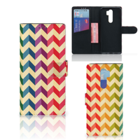 Xiaomi Note 8 Pro Telefoon Hoesje Zigzag Multi Color - thumbnail