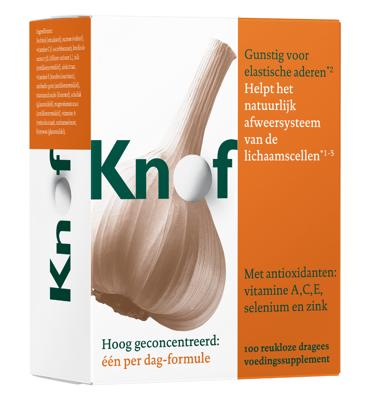Knof Reukloze knoflook dragees 100 Dragees