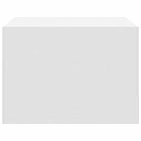 Nachtkastjes met LED's 2 st wandgemonteerd wit - thumbnail