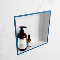 MONDIAZ EASY Nis 29,5x29,5cm in solid surface kleur Jeans | Talc. 1 vak geschikt voor in- of opbouw - thumbnail