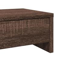 Monitorstandaard met lades 100x27x15 cm hout bruin eikenkleur - thumbnail
