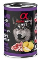 ALPHA SPIRIT WET Lamsvlees met peer - natvoer voor honden - 400g - thumbnail