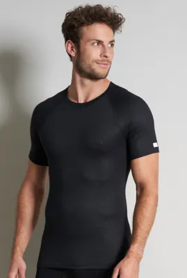 Heren thermo shirt Korte mouw - Thermo sport ondergoed mannen - Viscose
