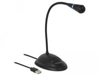 DeLOCK usb gooseneck microphone microfoon (zwart) - thumbnail