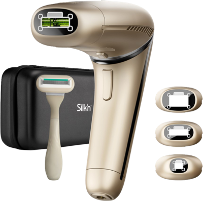 SILK'N 7 pulserende licht-epilator - Dubbele lamp met roterende kop - 600.000 flitsen - 3 zonepunten