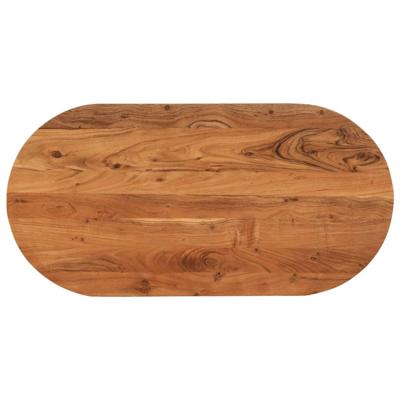 Tafelblad ovaal 100x50x3,8 cm massief acaciahout Tafelblad ovaal 100x50x3,8 cm massief acaciahout