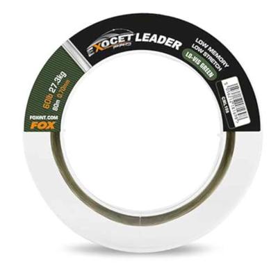 Fox Exocet Pro (Low Vis Green) Leader 60lbs 27.3Kg 0.70mm 80m
