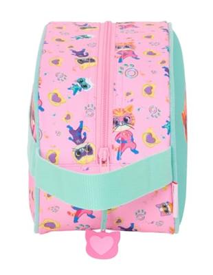 Reistasje SuperKitties Roze Turkoois 26 x 15 x 12 cm Reistasje SuperKitties Roze Turkoois 26 x 15 x 12 cm