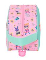 Reistasje SuperKitties Roze Turkoois 26 x 15 x 12 cm - thumbnail