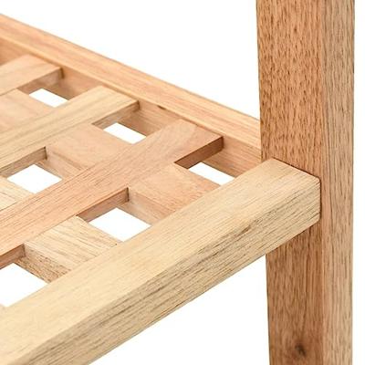 Schoenenrek 69x26x40 cm massief walnotenhout