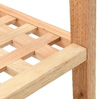 Schoenenrek 69x26x40 cm massief walnotenhout - thumbnail