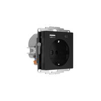 2USB 2U-449641 Inbouwdoos Met USB-laaduitgang Zwart (mat) - thumbnail