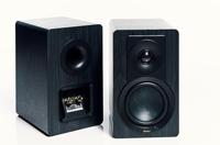 DALI KUPID Premium Compacte Passieve HiFi-plankluidspreker, 2-weg design met 4,5 inch woofer en 1 inch tweeter, inclusief wandhouder (paar) - Black Ash - thumbnail