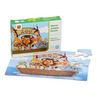 Puzzel Dierentuin, 24st. - thumbnail