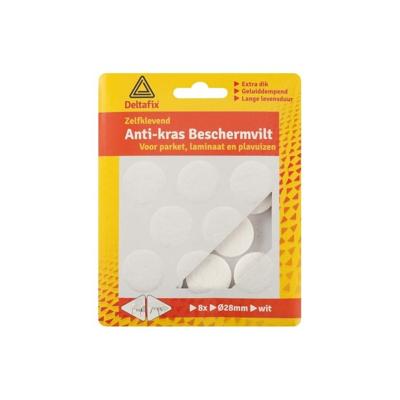 Anti-krasvilt rond 28mm wit 8st Deltafix - Deltafix