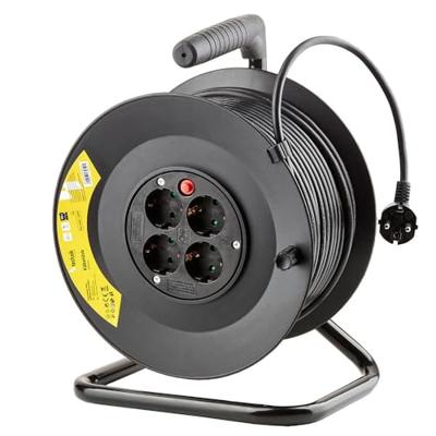 Technik Kabelhaspel H05 3x1,5qmm 25m zwart - 1167272 Technik Kabelhaspel H05 3x1,5qmm 25m zwart - 1167272