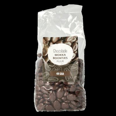 MijnNatuurwinkel Chocolade mokka boontjes puur 400 Gram MijnNatuurwinkel Chocolade mokka boontjes puur 400 Gram